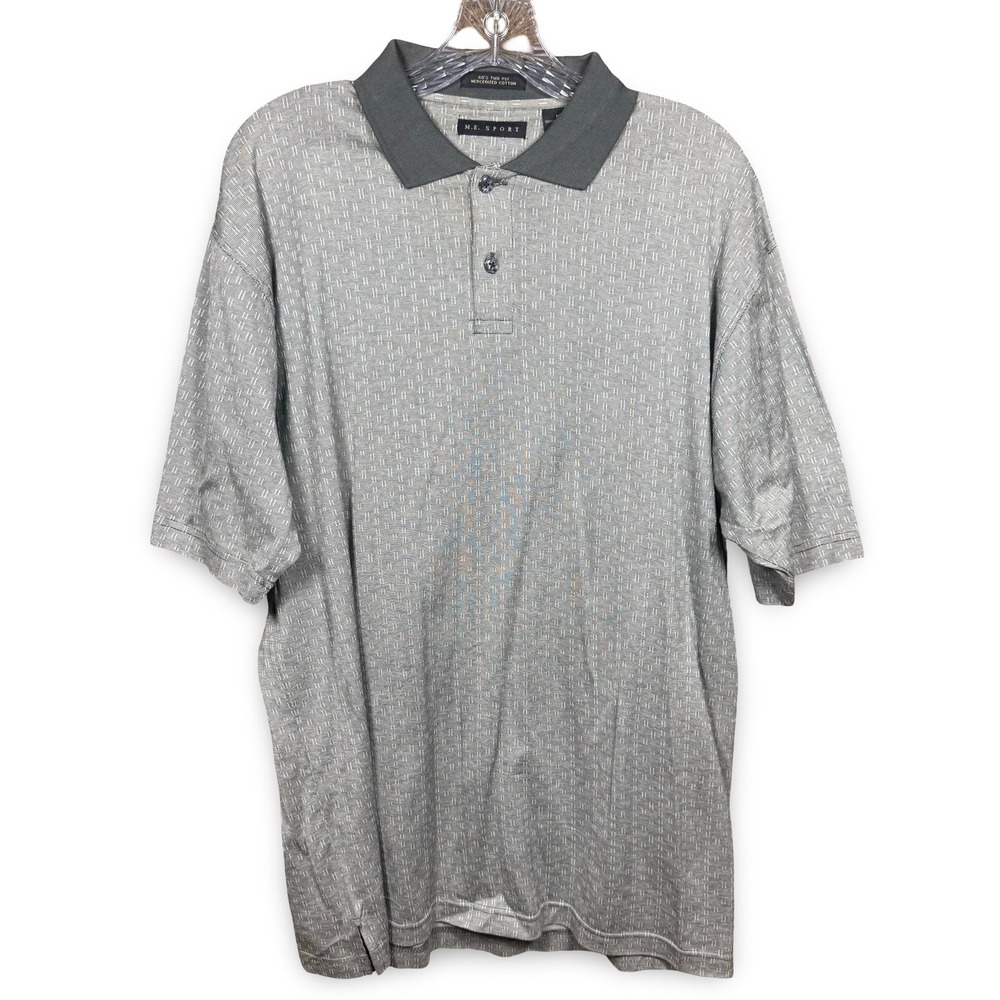 VTG M.E. Sport Polo Size Medium Golf 60s Two Ply Camp Shirt M Golf Y2K 90s